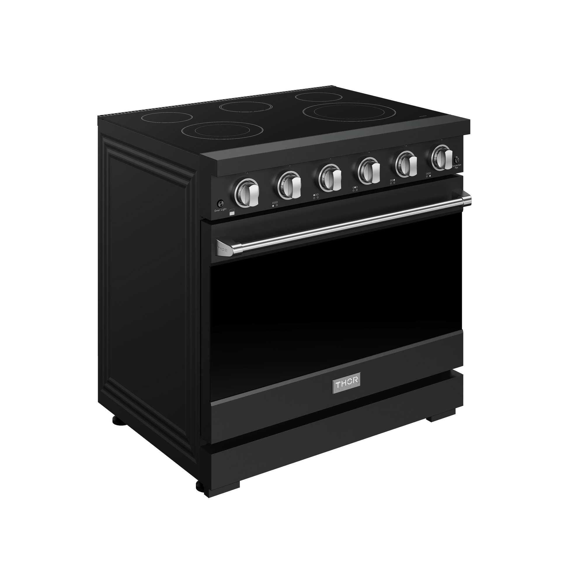 Thor Kitchen RSE36PBSS 36 Inch Professional Electric Range In Black/Stainless Steel Gordon Ramsay Series