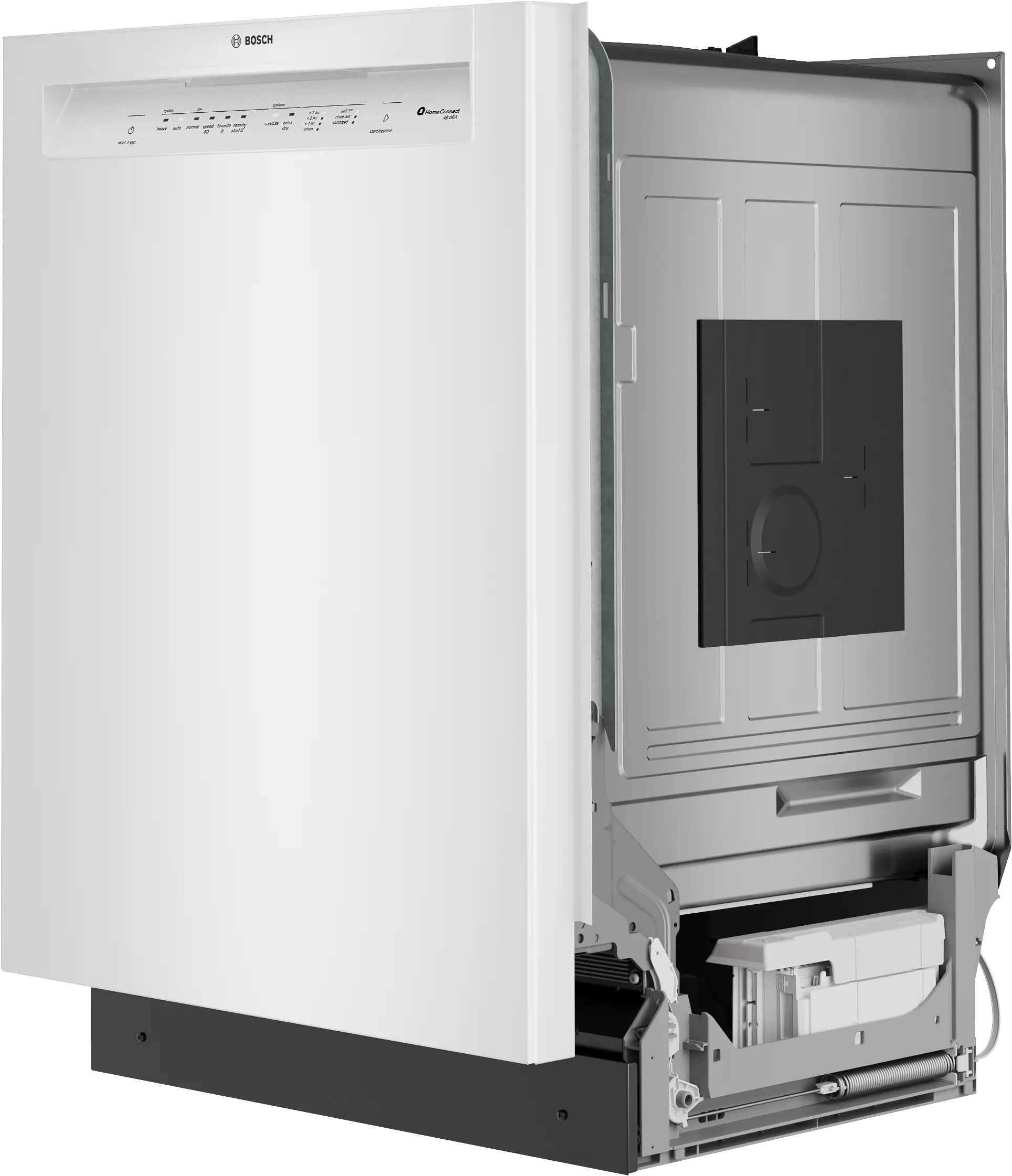 Bosch SHE43DM2N 300 Recessed Handle, 48 Dba, Standard 3Rd Rack, Puredry - Wh