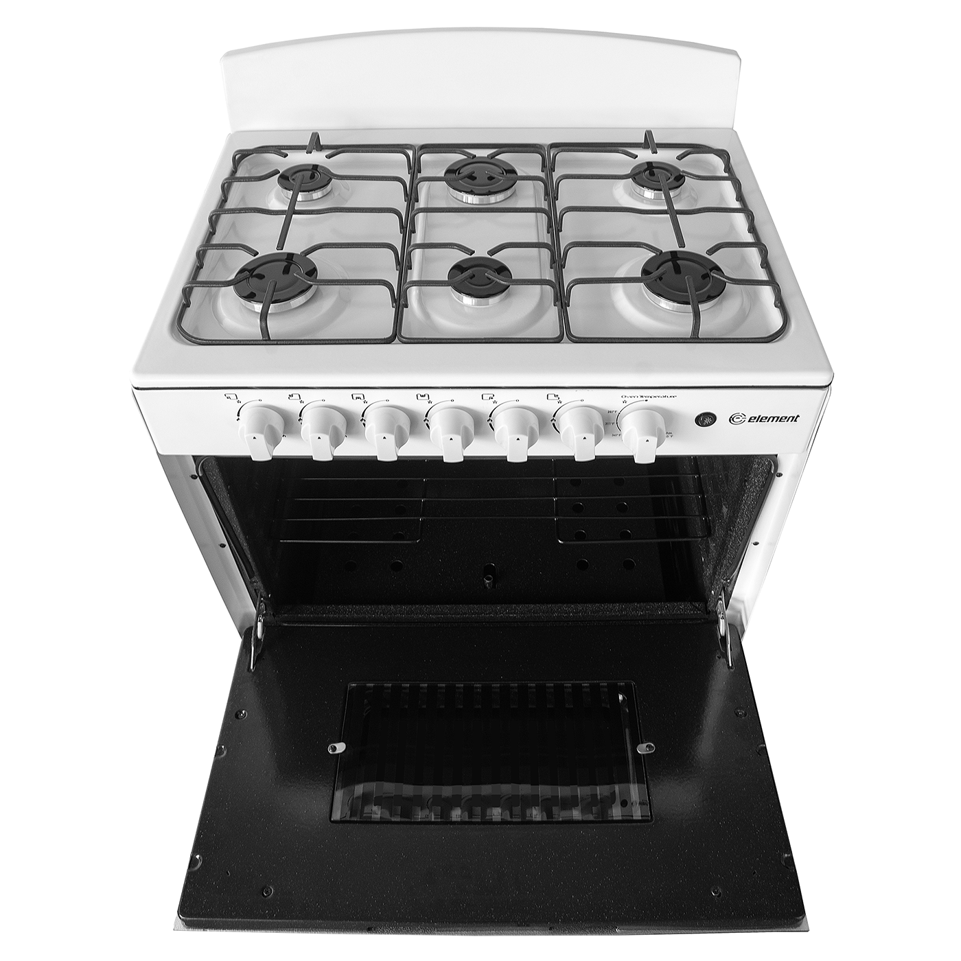 Element Appliance EEGR3A6MCCW Element Electronics 4.0 Cu. Ft. 30", 6-Burner Gas Range (Eegr3A6Mccw)