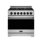 Thor Kitchen RSG36PBLK 36 Inch Professional Gas Range With Precision Knob In Stainless Steel And Black Gordon Ramsay Series