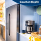 Ge Appliances GZS24NYYFS Ge® 23.6 Cu. Ft. Counter-Depth Side-By-Side Refrigerator With Extra Tall Dispenser And In-Door Icemaker