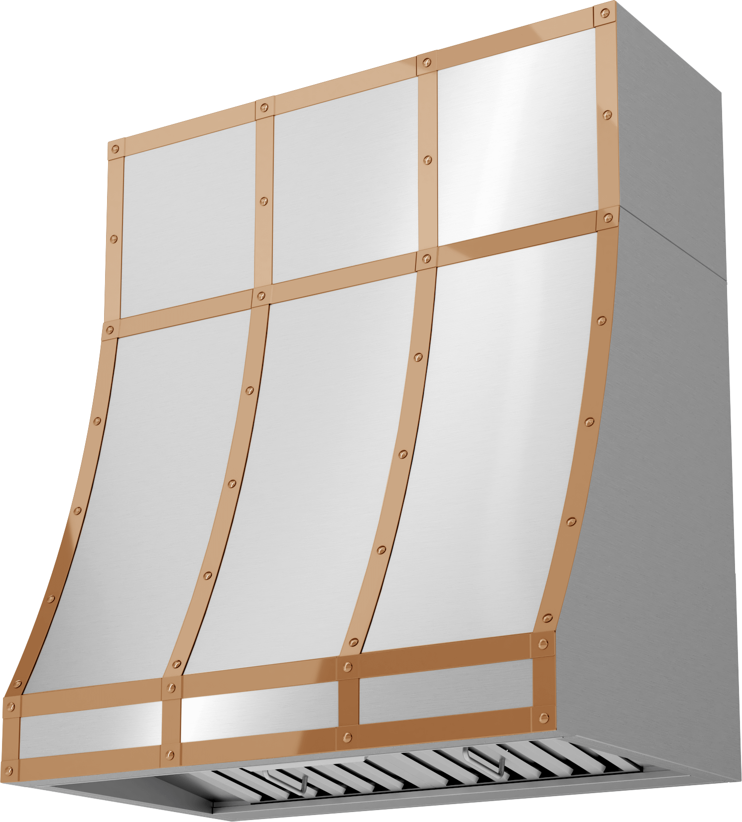Zephyr BKDC13612APC Duct Cover Banding Kit, 36In X 12In, Polished Copper Finish