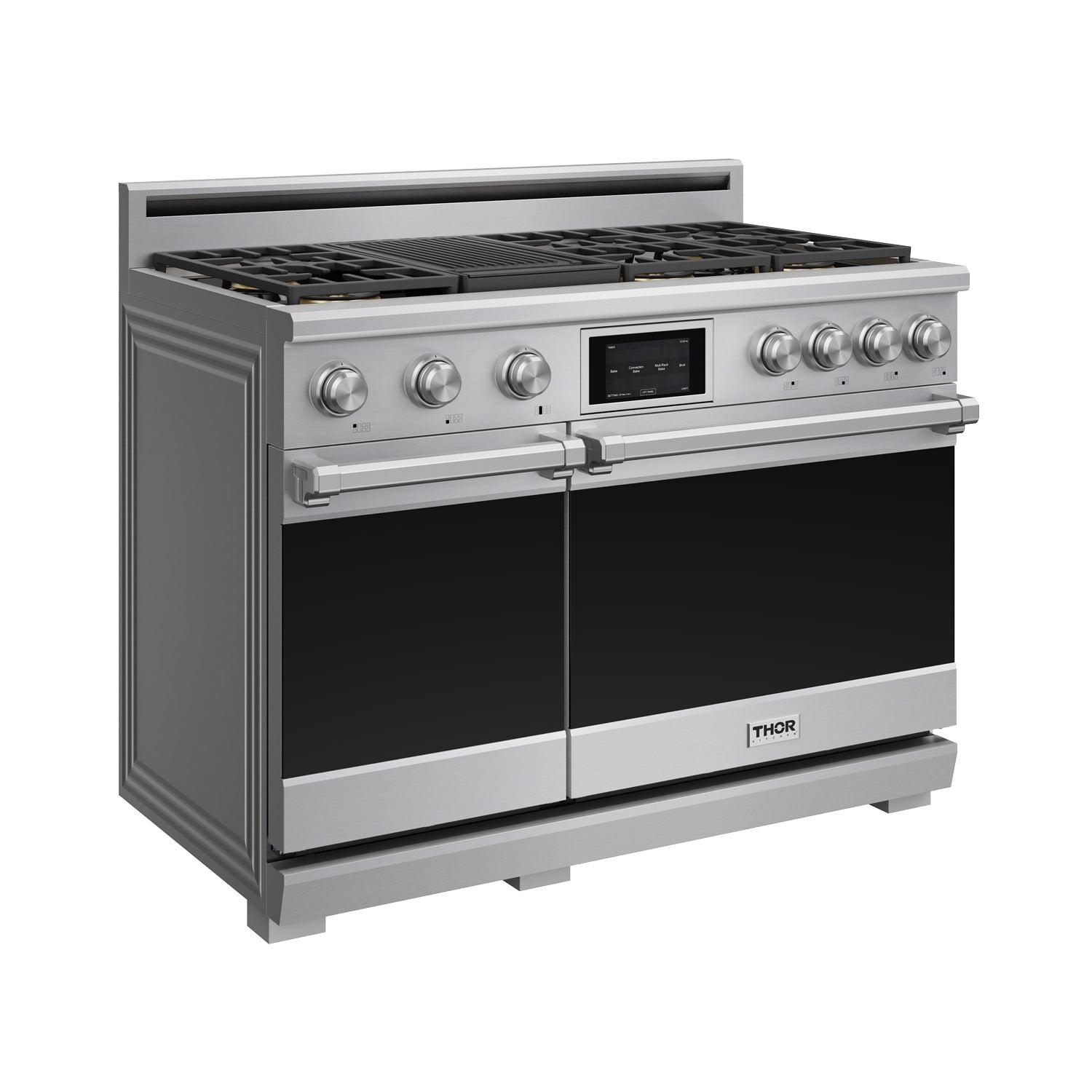 Thor Kitchen XRD48ELP 48 Inch X Series Professional Freestanding Dual Fuel Range Liquid Propane