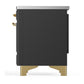 Ilve UMDIB40NR3MGG Ilve Umdib40Nr3Mgg Majestic Iii 40 Inch Induction Range With 6 Elements, 3.82 Cu. Ft. Total Oven Capacity (Triple Glass Door, Graphite Matte, Brass)
