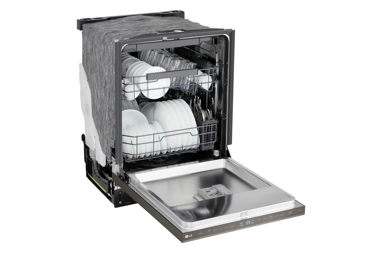 Lg LDNPM545D Smart Flushfit™ Top Control Dishwasher With 1-Hour Wash & Dry, Quadwash® Pro, And Dynamic Heat Dry™ W/Autovent Dry™