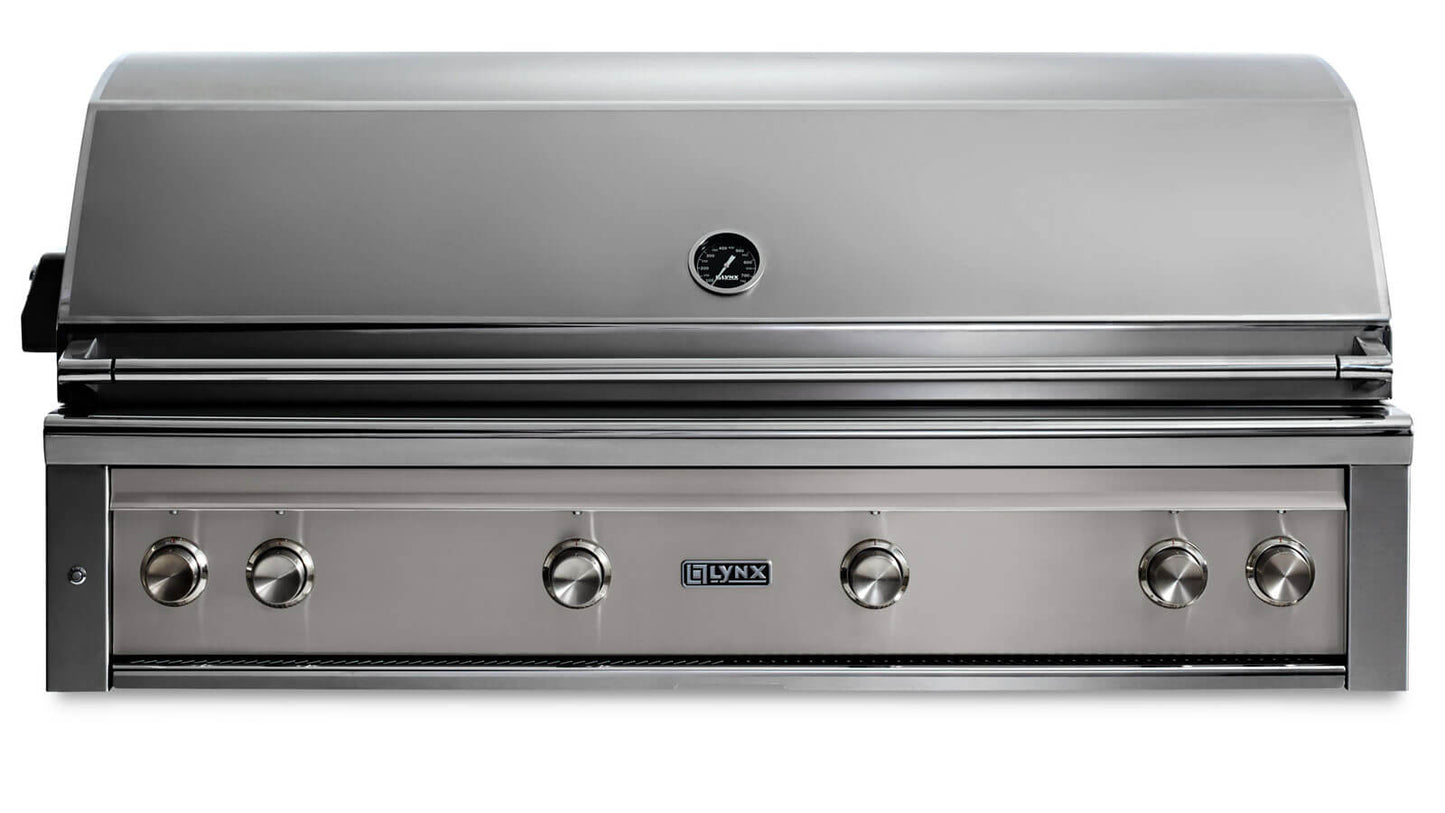 Lynx L54TRLSLP 54" Built-In Grill - 1 Trident™ W/ Rotisserie - Limestone
