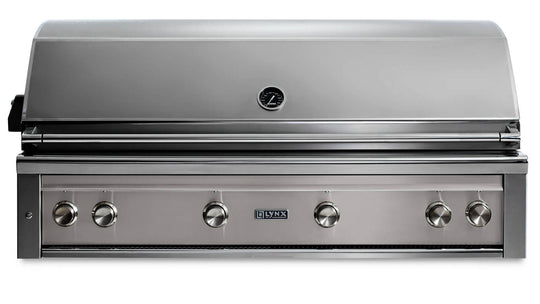 Lynx L54TRLSNG 54" Built-In Grill - 1 Trident™ W/ Rotisserie - Limestone