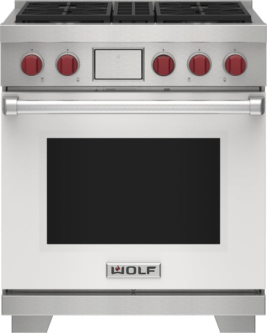 Wolf DF30450WHPLP 30" Dual Fuel Range - 4 Burners