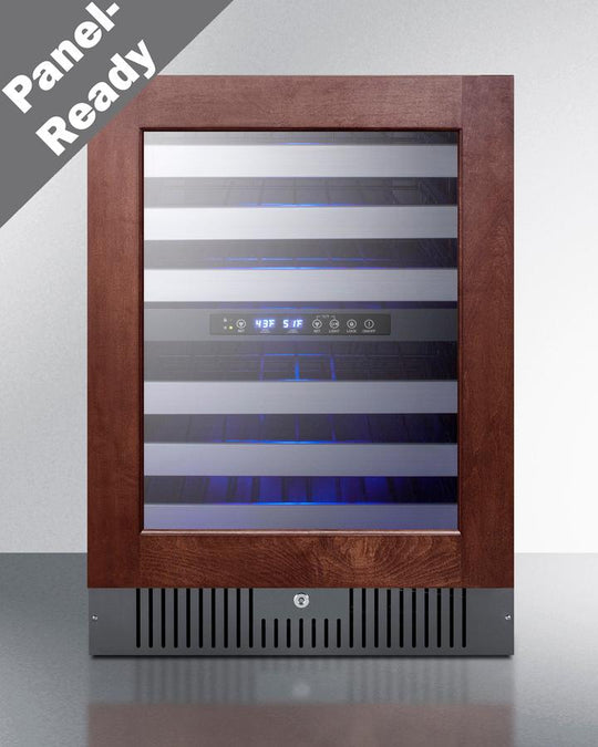 Summit SWC532BLBISTPNRLHD 24" Wide Built-In Wine Cellar (Panel Not Included)