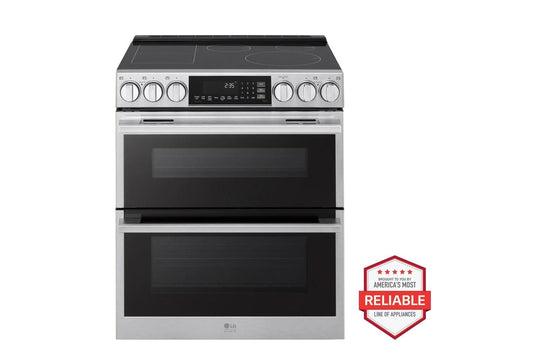 Lg LTIS7338XE Lg Studio 7.3 Cu. Ft. Double Oven Induction Slide-In Range With Probake® Convection And Air Fry