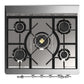 Ilve UM30QNR3SSCLP Ilve Um30Qnr3Ssclp Majestic Iii 30 Inch Dual Fuel Range With 5 Black Brass Burners, Dual Function Burner Up To 25,000 Btu (Liquid Propane, Solid Door, Stainless Steel, Chrome)
