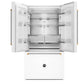 Bertazzoni RFD36FZNW Bertazzoni Master Series 36 In. 26.2 Cu. Ft. Bianco Matt With Gold Accents Counter Depth French Door Refrigerator