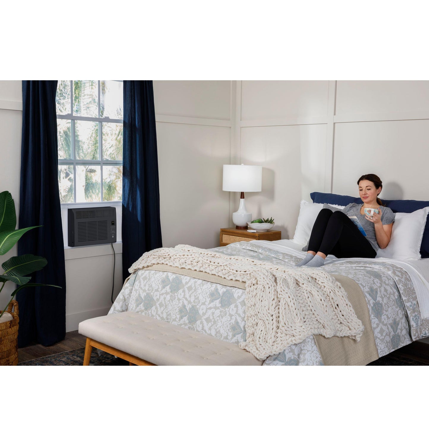 Ge Appliances AHEF06BC Ge® 6,000 Btu Electronic Window Air Conditioner For Small Rooms Up To 250 Sq Ft., Black