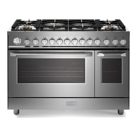 Verona VUFSGG486DSS Verona Ultima 48" Gas Range With 6 Brass Burners, Griddle In Stainless Steel