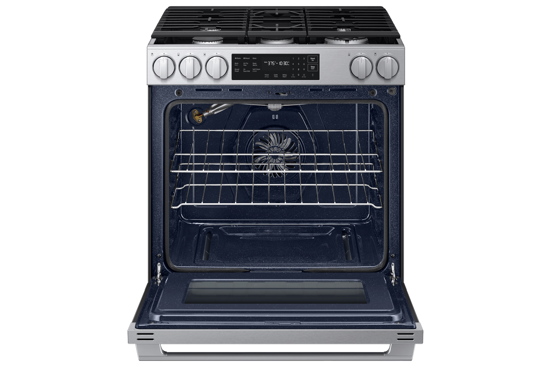 Samsung NSG80H60SR Bespoke Smart Slide-In Gas Range Pro Style Design Air Fry Max True Convection