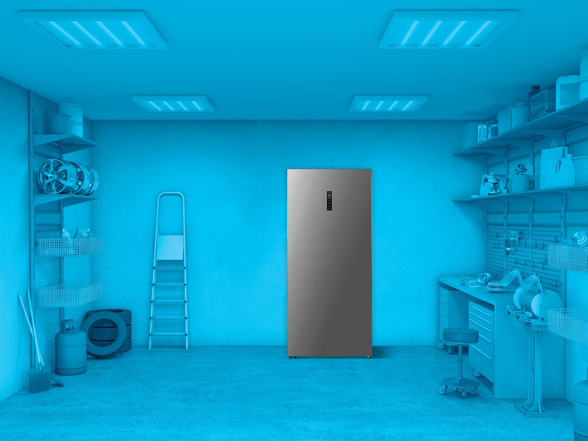 Element Appliance EHUF21CECS Element 21.2 Cu. Ft. Upright Convertible Freezer / Refrigerator - Stainless Steel, Energy Star (Ehuf21Cecs)