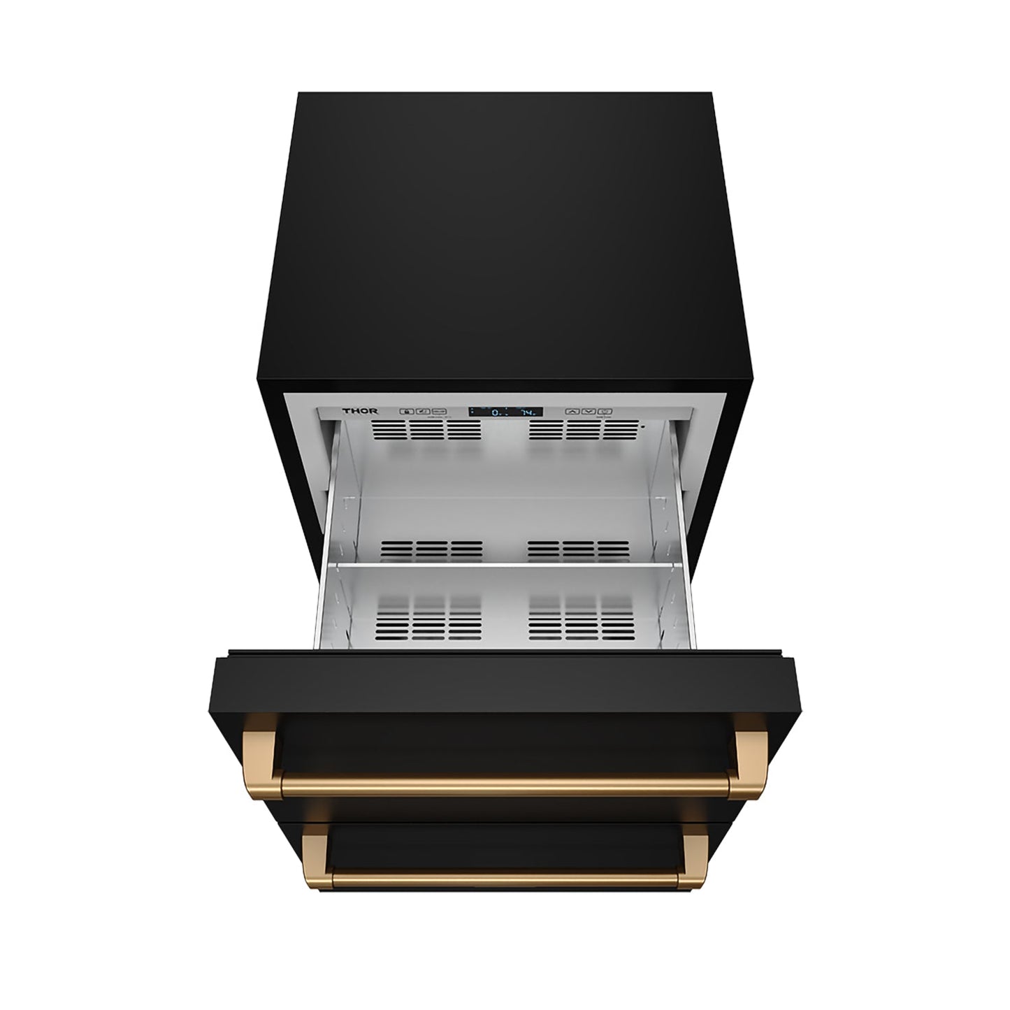Thor Kitchen RF24UBBRZ 24 Inch Undercounter Built-In Or Freestanding Drawer Refrigerator - Black/Bronze Gordon Ramsay Series