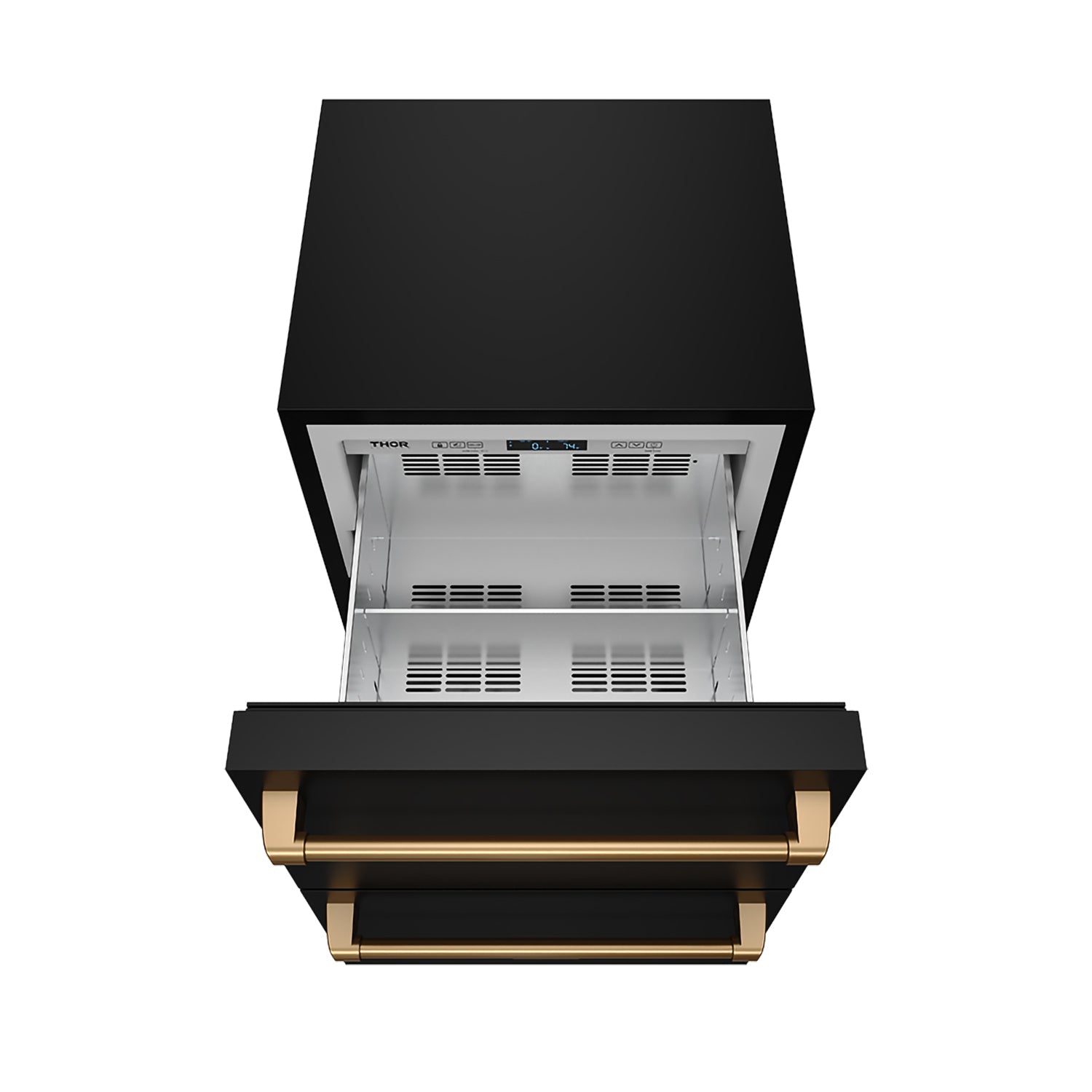 Thor Kitchen RF24UBBRZ 24 Inch Undercounter Built-In Or Freestanding Drawer Refrigerator - Black/Bronze Gordon Ramsay Series