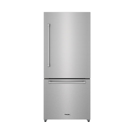 Thor Kitchen TRF3017BF 30 Inch Bottom Freezer Refrigerator In Stainless Steel