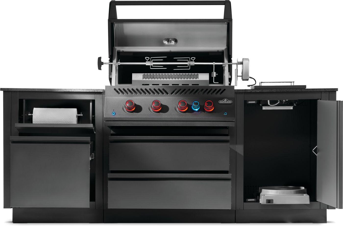 Napoleon Bbq ODK300BIG32RBPMK1 Oasis 300 Outdoor Kitchen, Built-In 700 Series 32 With Soft Close , Propane, Matte/Matt Black