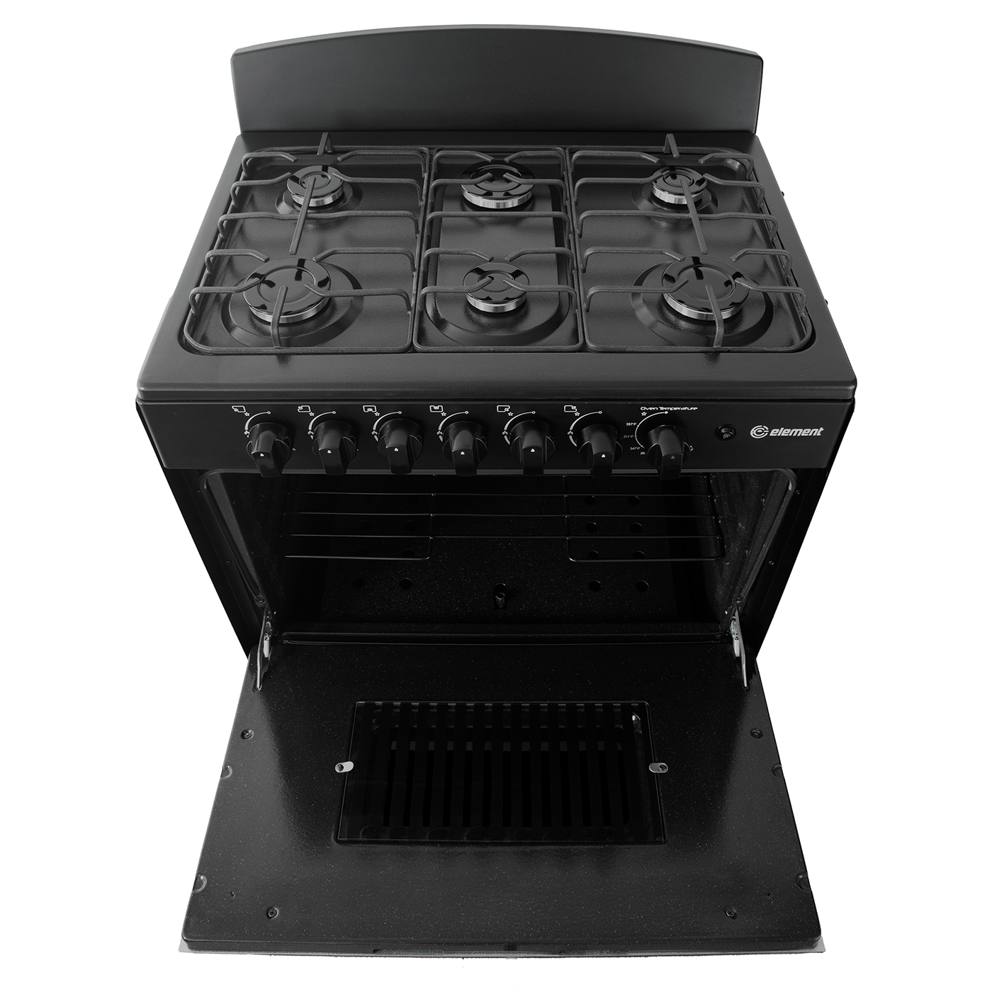 Element Appliance EEGR3A6MCCB Element Electronics 4.0 Cu. Ft. 30", 6-Burner Gas Range (Eegr3A6Mccb)