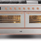 Ilve UM15FDNS3SSP Majestic Ii 60 Inch Dual Fuel Natural Gas Freestanding Range In Stainless Steel With Copper Trim