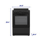 Element Appliance EER244MSCB Element 2.4 Cu. Ft. 24 Electric Range - Black (Eer244Mscb)