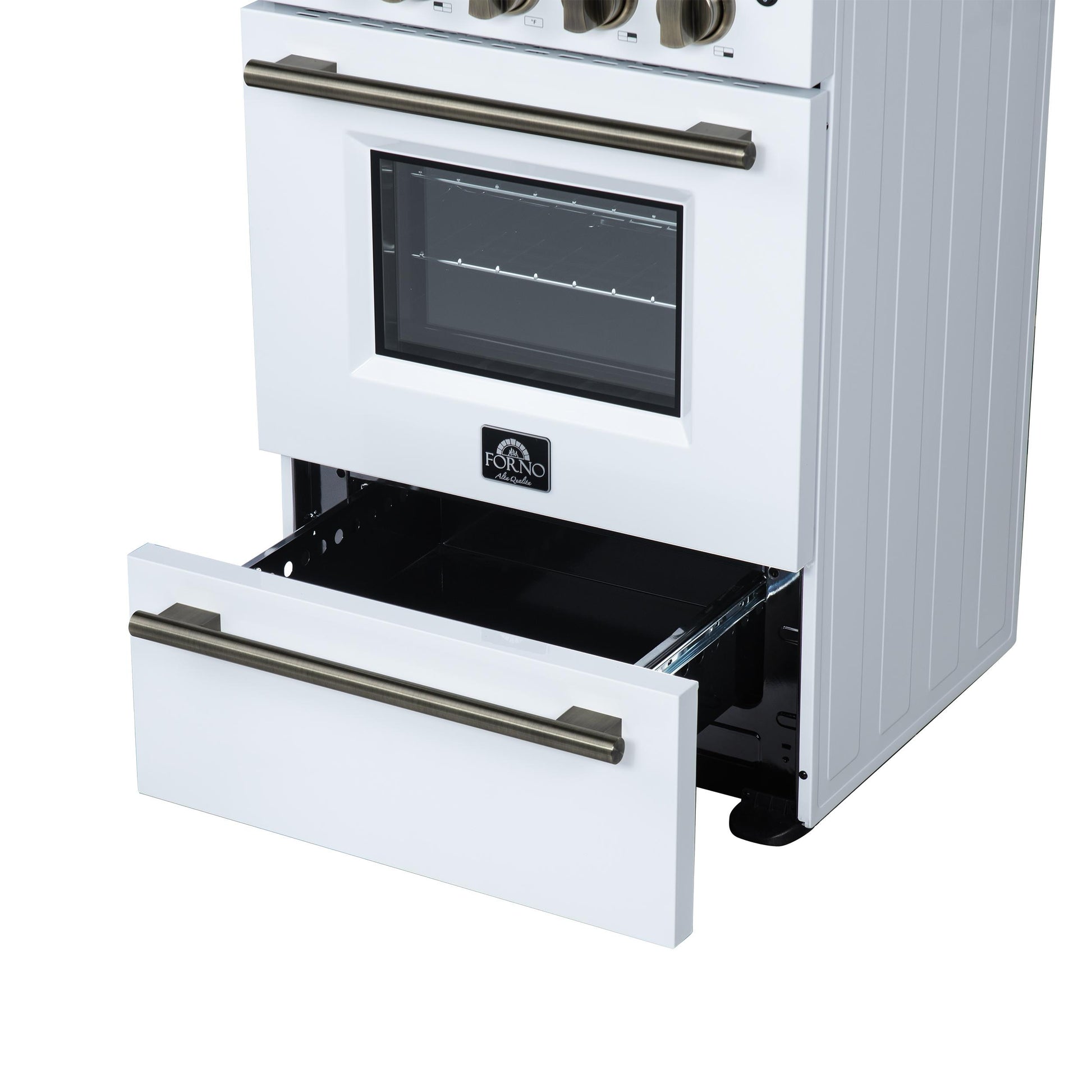Forno FFSEL606924WHT Forno Loiano 24 Inch Freestanding Electric Range In White