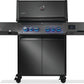 Napoleon Bbq P500VXRSIBNKPHM Phantom Prestige 500 Connected Rsib With Infrared Side And Rear Burner , Natural Gas, Matte/Matt Black