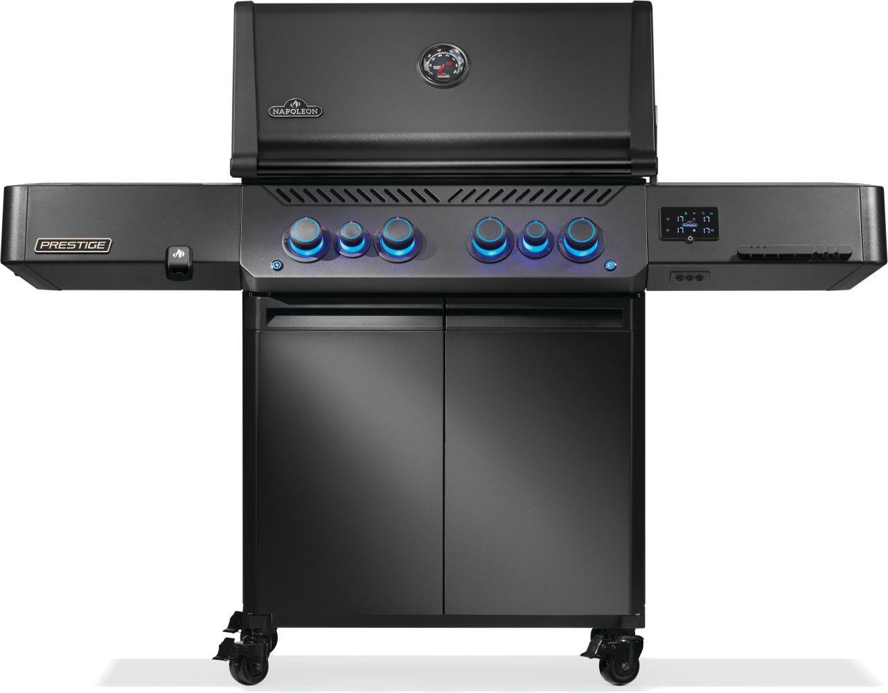 Napoleon Bbq P500VXRSIBNKPHM Phantom Prestige 500 Connected Rsib With Infrared Side And Rear Burner , Natural Gas, Matte/Matt Black