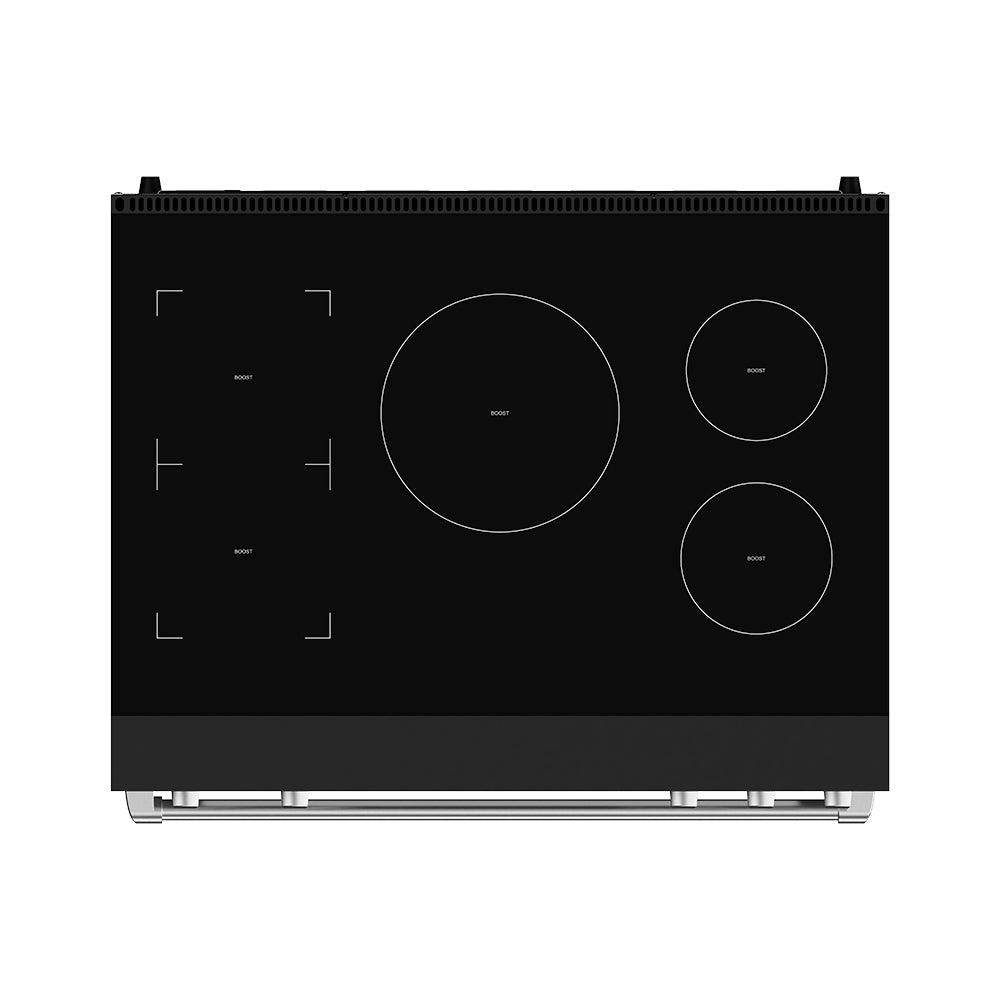 Thor Kitchen RSI36BSS 36 Inch Professional Induction Range With Tilt Panel Touch Control In Black And Stainless Steel Gordon Ramsay Series