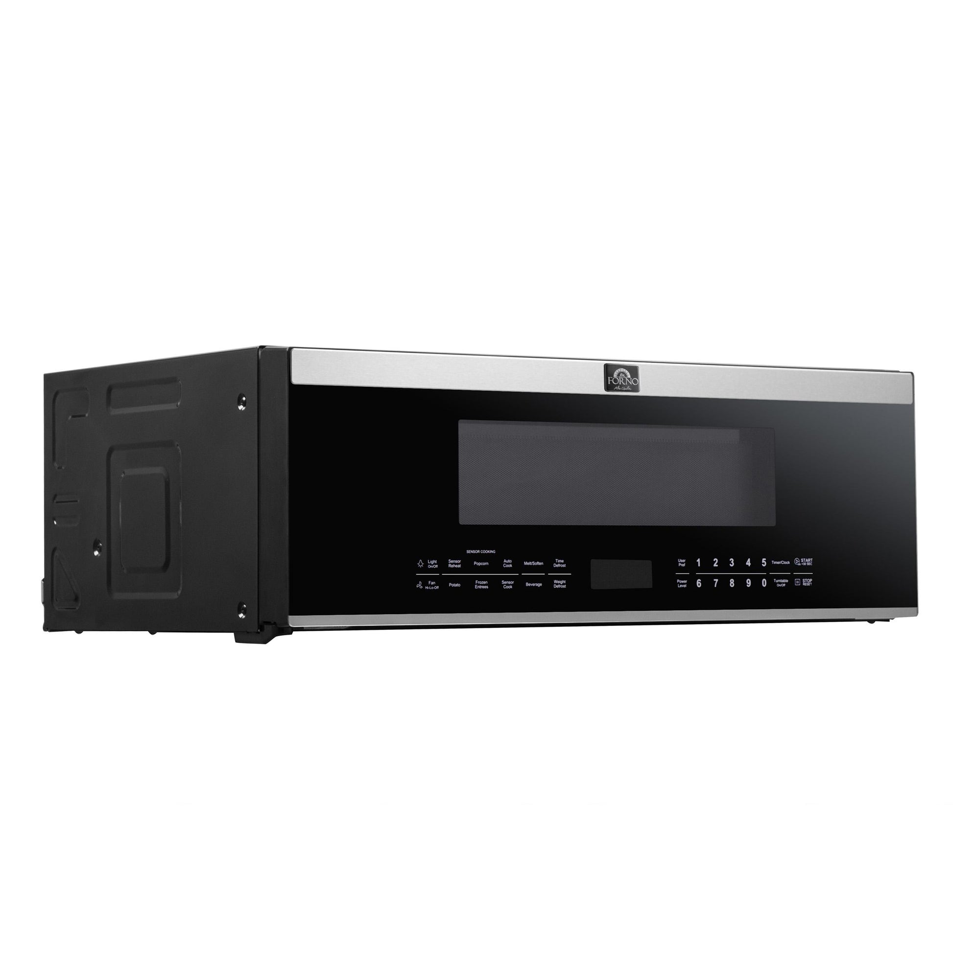 Forno FOTR308030 Forno Padula Over The Range Microwave, 30-Inch 1.2 Cu.Ft., Stainless Steel, 400 Cfm, Sensor Cook