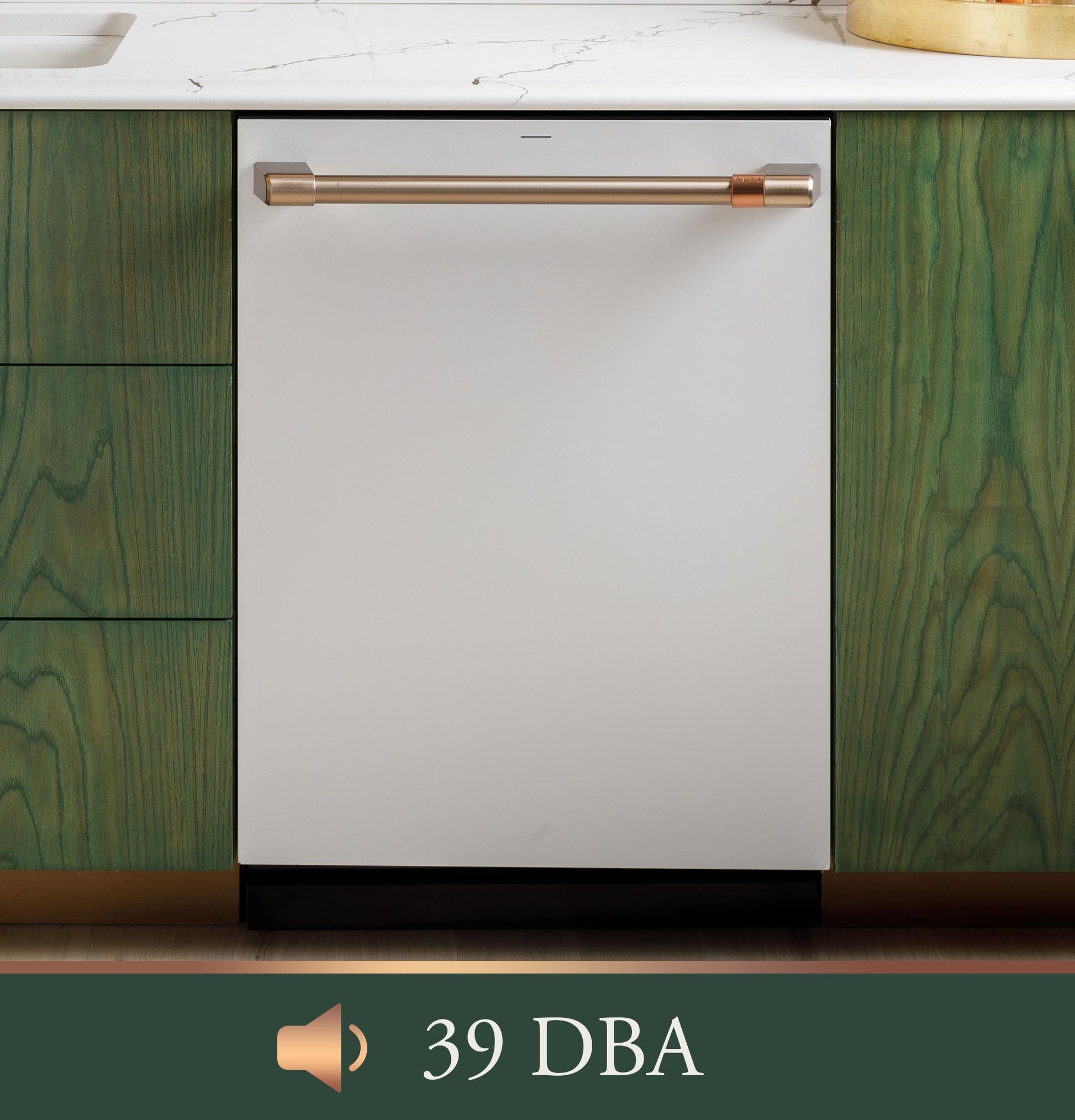 Cafe CDT888P4VW2 Café&#8482; Customfit Energy Star Stainless Interior Smart Dishwasher With Ultra Wash Top Rack And Dual Convection Ultra Dry, Led Lights, 39 Dba