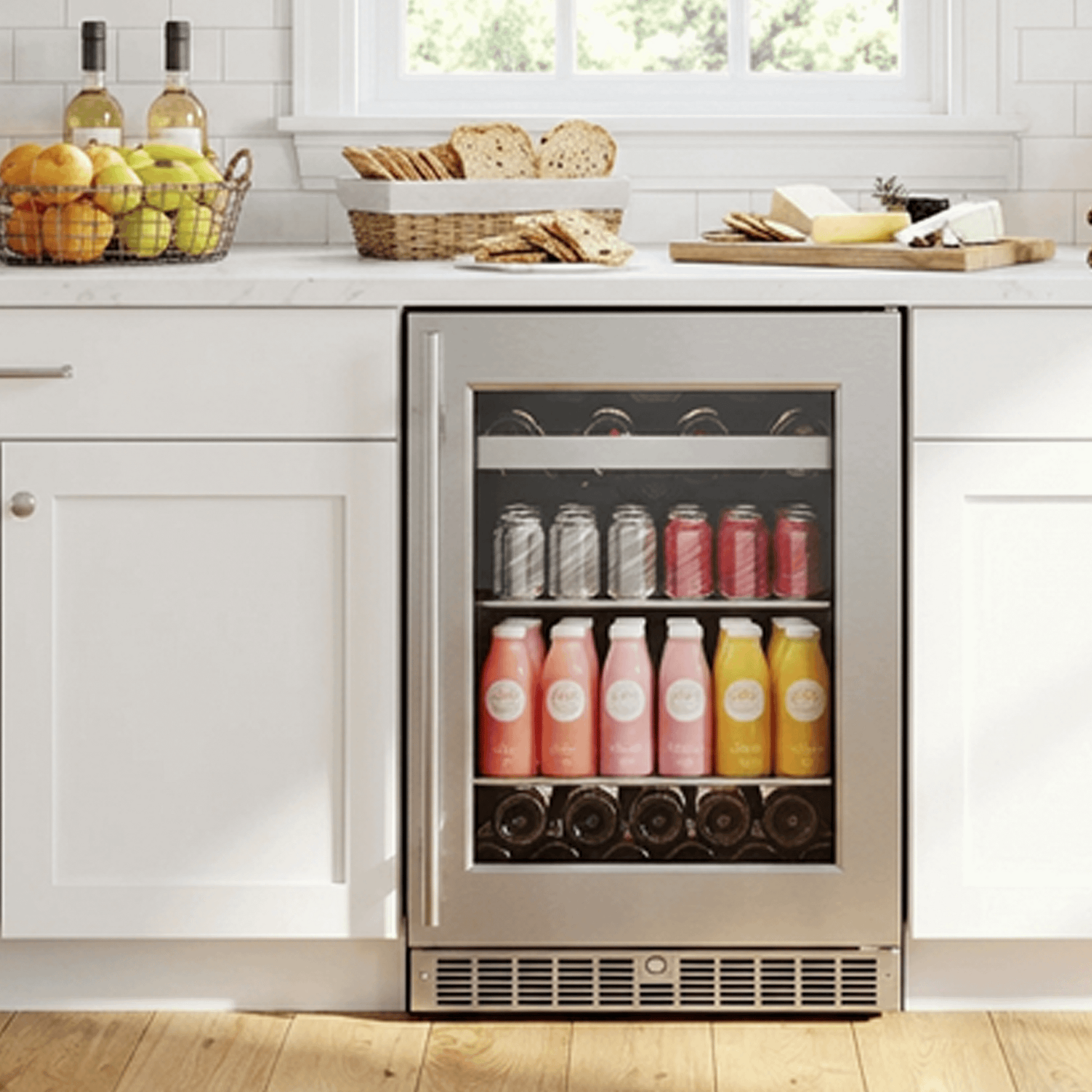 Element Appliance EBS24BES Cellara By Element 24 In., 7 Bottle And 115 Can Single Zone Wine And Beverage Cooler - Ebs24Bes