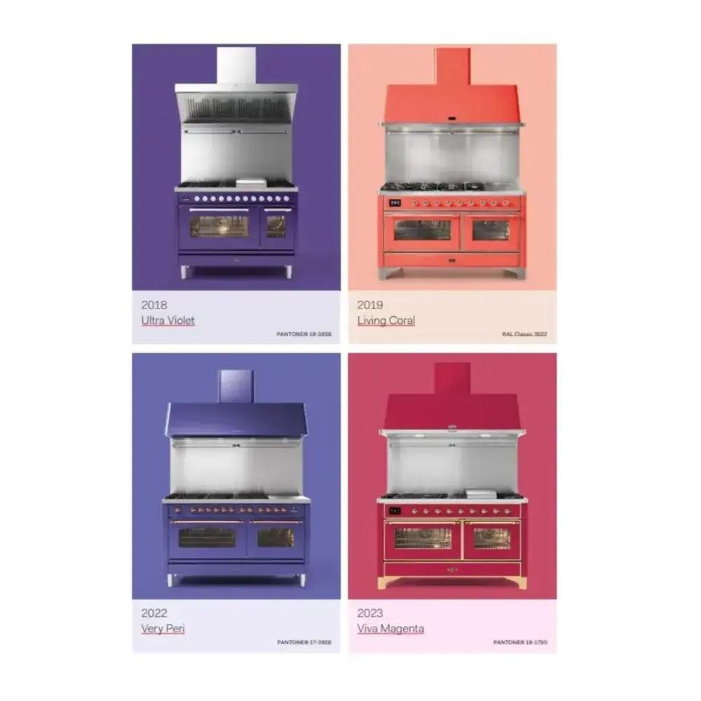 Ilve UMIB30QNR3RAB Ilve Umib30Qnr3Rab Majestic Iii 30 Inch Induction Range With 4 Elements, 4 Cu. Ft. Oven Capacity (Solid Door, Ral, Burnished)