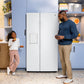 Ge Appliances GZE24NGYWW Ge® Energy Star® 23.6 Cu. Ft. Counter-Depth Side-By-Side Refrigerator With Extra Tall Dispenser And In-Door Icemaker