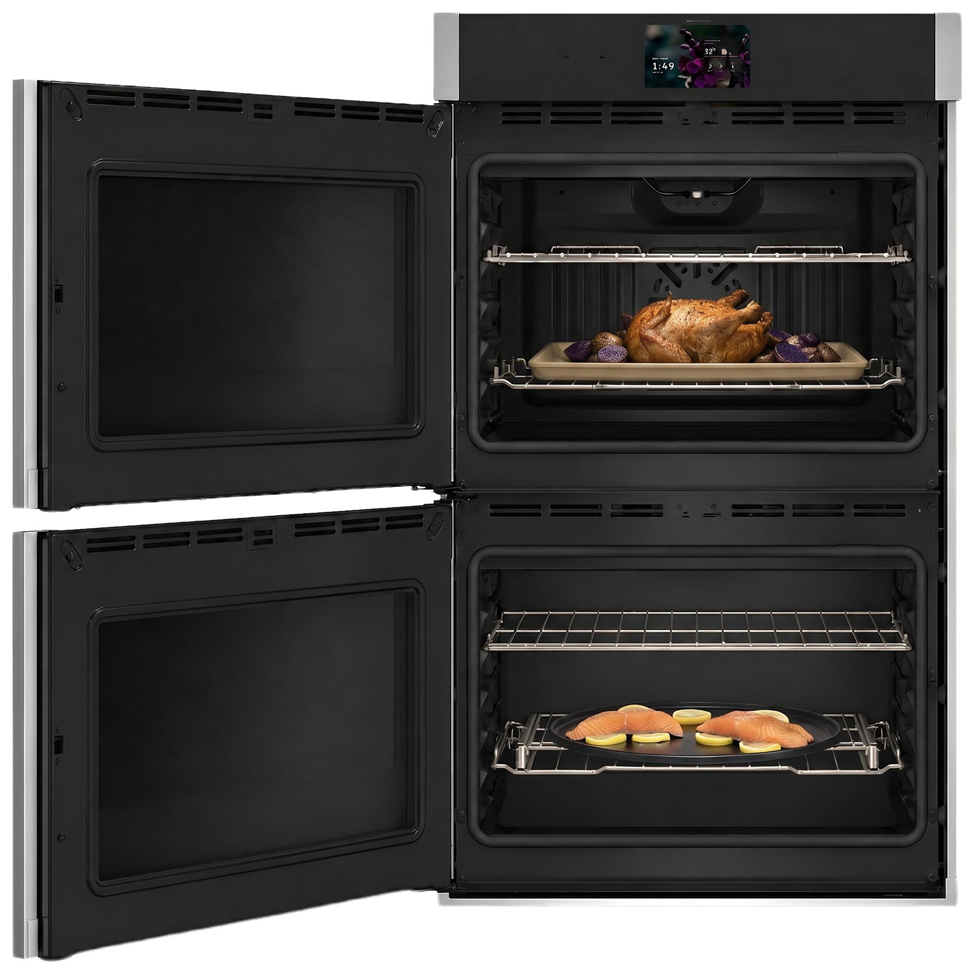 Ge Appliances PTD700LSZSS Ge Profile™ 30" Smart Built-In Convection Double Wall Oven With Left-Hand Side-Swing Doors