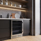 Forno FWCDR666524S Forno Frescolino 24 Inch Beverage Cooler, Stainless Steel, With Led Lighting, Triple Glass Door, 188 Can Capacity, Built-In Or Freestanding