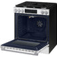 Samsung NSG90H60SW Bespoke Smart Slide-In Gas Range Pro Style Elite Design Illuminated Knobs Air Fry Max