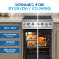 Avanti CERU200P3S Avanti 20-Inch Freestanding Electric Range With Ceramic Glass Cooktop, In Stainless Steel (Ceru200P3S)