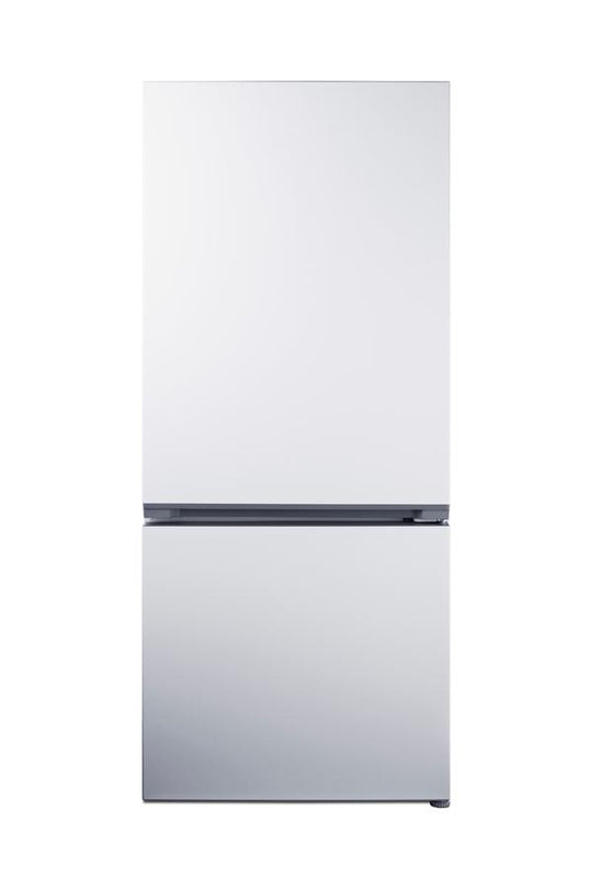 Summit FFBF172W 30" Wide Bottom-Mount Refrigerator-Freezer, Counter Depth