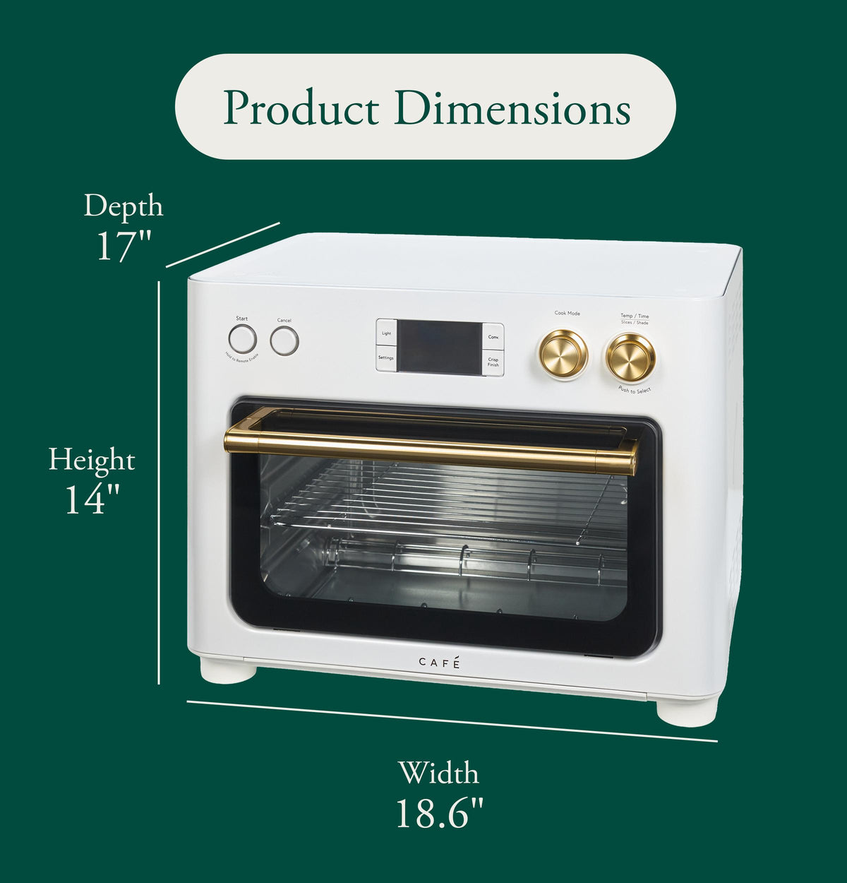 Cafe C9OADA1ZW7 Café™ Couture™ Toaster Oven With Air Fry