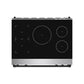 Thor Kitchen RSI36BLK 36 Inch Professional Induction Range With Tilt Panel Touch Control In Stainless Steel And Black Gordon Ramsay Series