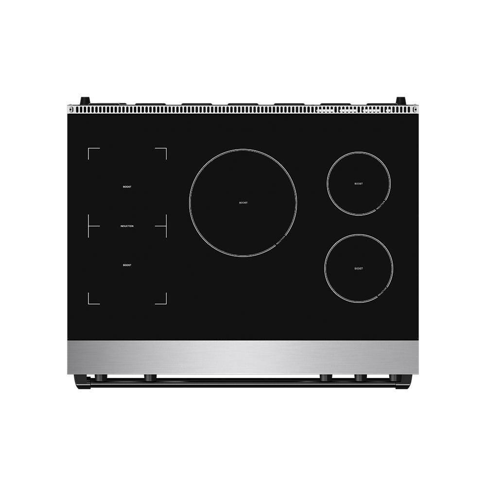 Thor Kitchen RSI36BLK 36 Inch Professional Induction Range With Tilt Panel Touch Control In Stainless Steel And Black Gordon Ramsay Series