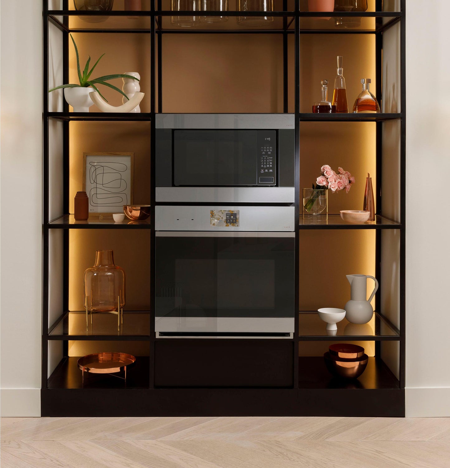 Cafe CTS90DM2ZS5 Café™ 30" Smart Built-In Convection Single Wall Oven In Platinum Glass
