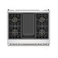 Thor Kitchen XRD36ELP 36 Inch X Series Professional Freestanding Dual Fuel Liquid Propane Range