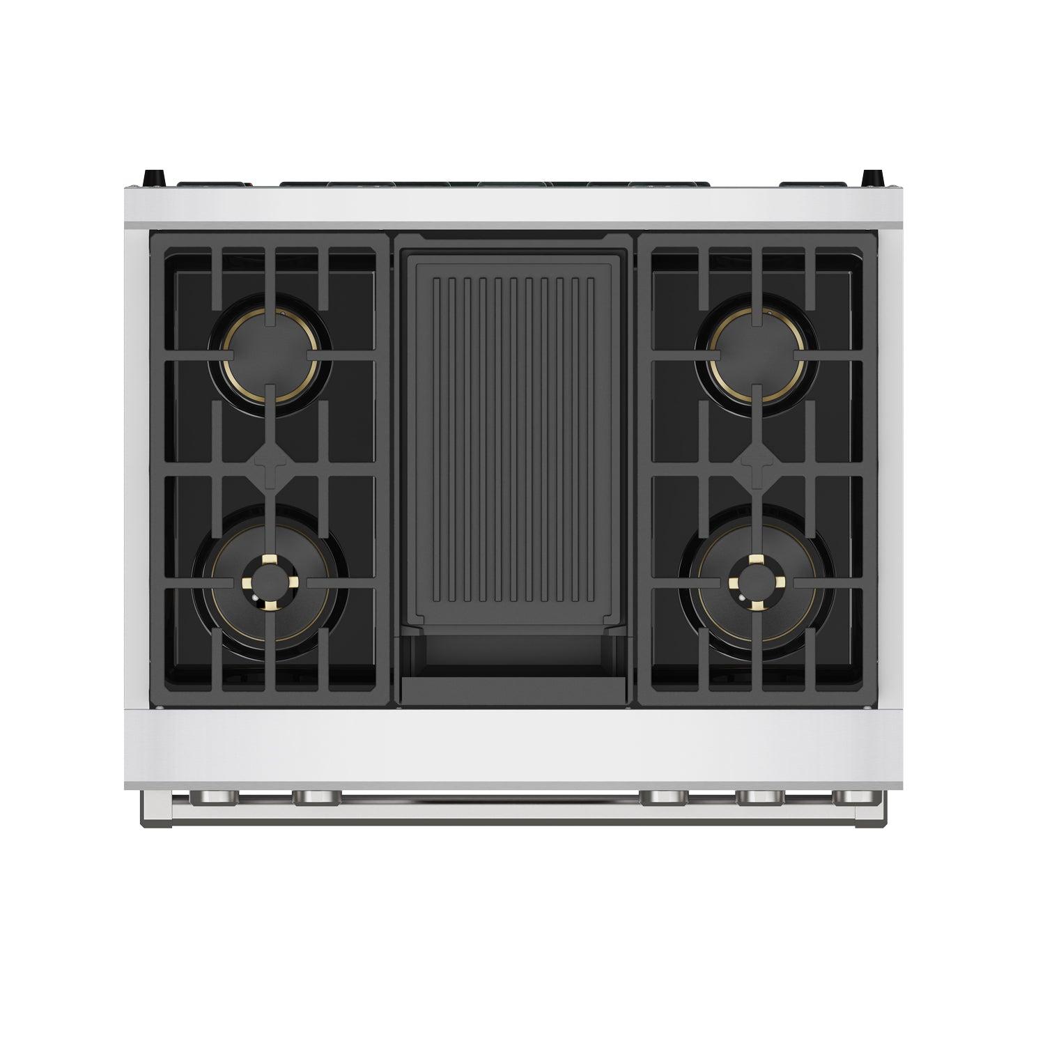 Thor Kitchen XRD36ELP 36 Inch X Series Professional Freestanding Dual Fuel Liquid Propane Range