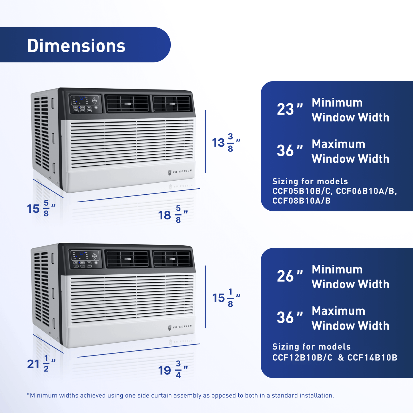 Friedrich CCF05B10C Friedrich Chill Premier 5,000 Btu 115V Smart Window Air Conditioner - Cool Only