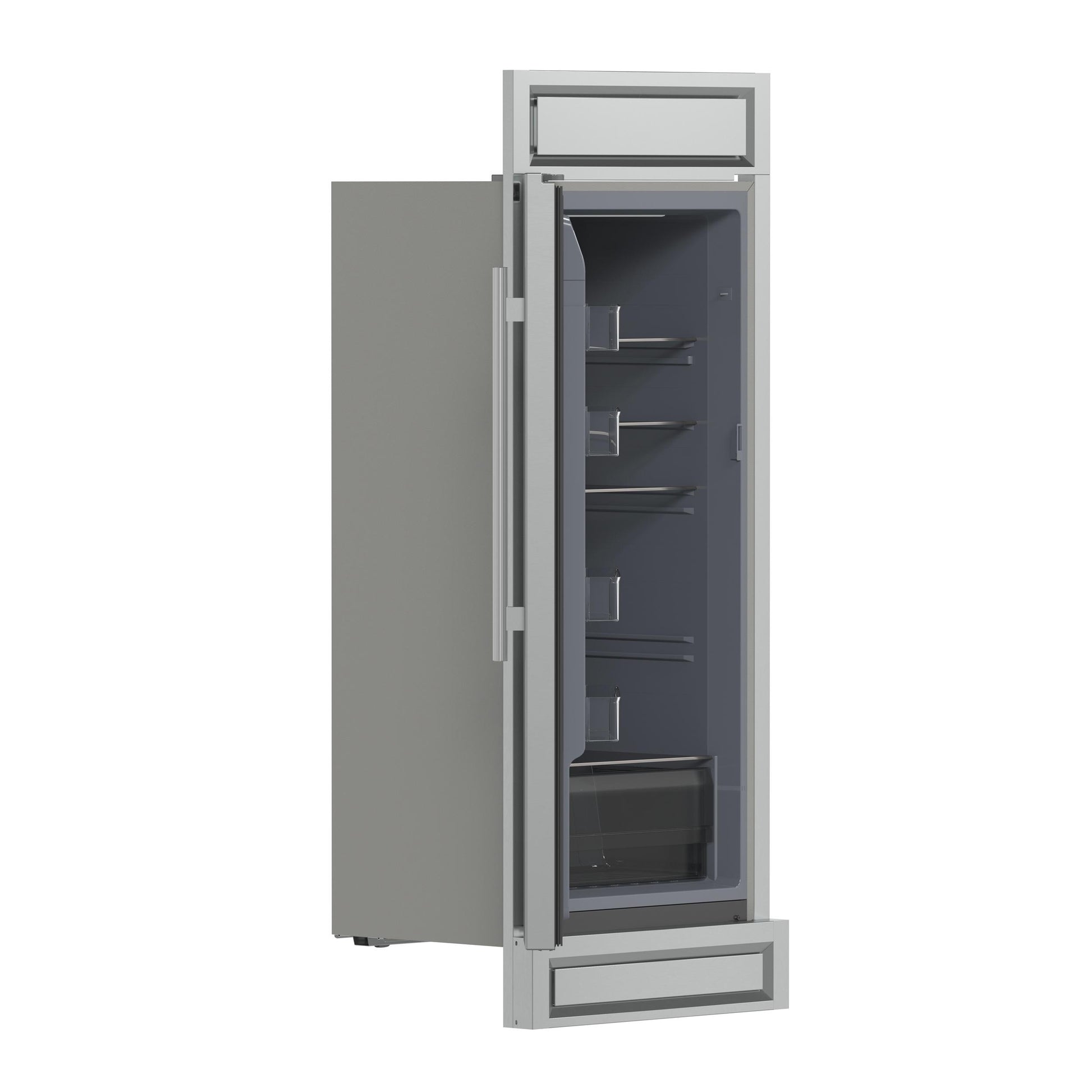 Forno FFFFD173832LMG Forno Fortezza 32 Inch Left-Swing Freezer With Trim Kit, Stainless Steel, With Automatic Ice Maker
