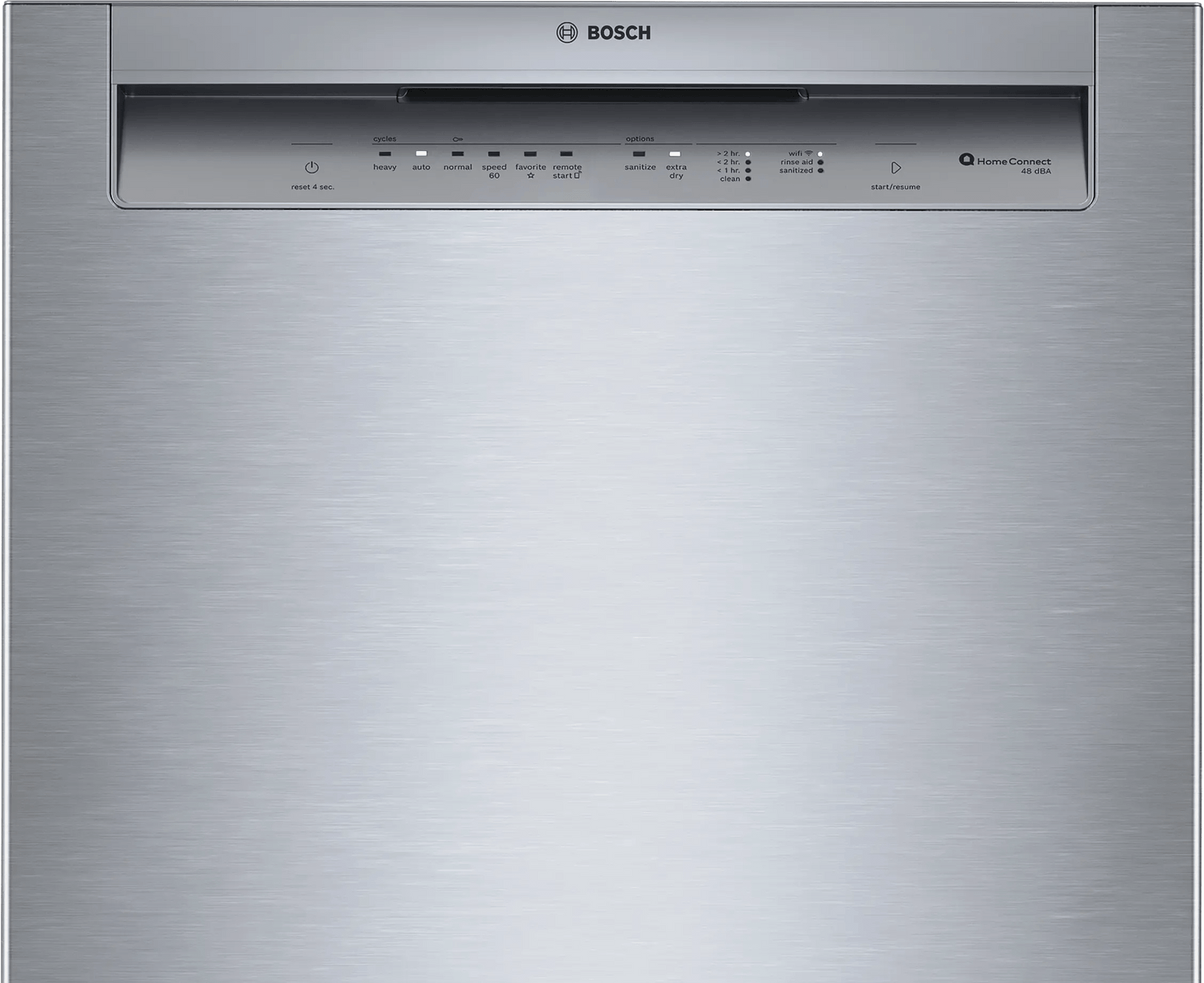 Bosch SHE43DM5N 300 Recessed Handle, 48 Dba, Standard 3Rd Rack, Puredry - Ss